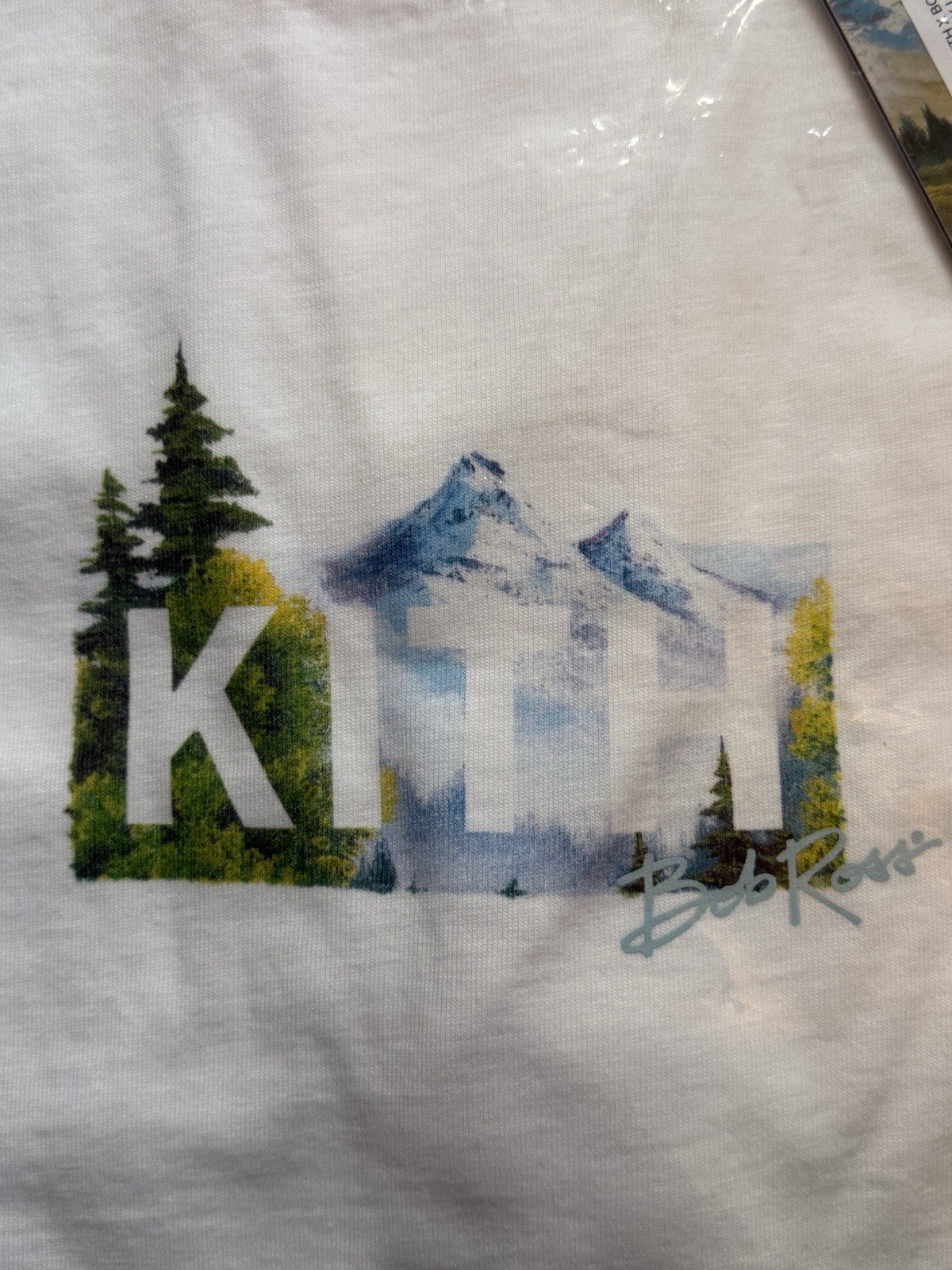 Kith Bob Ross Mountain Classic Logo Tee Shirt