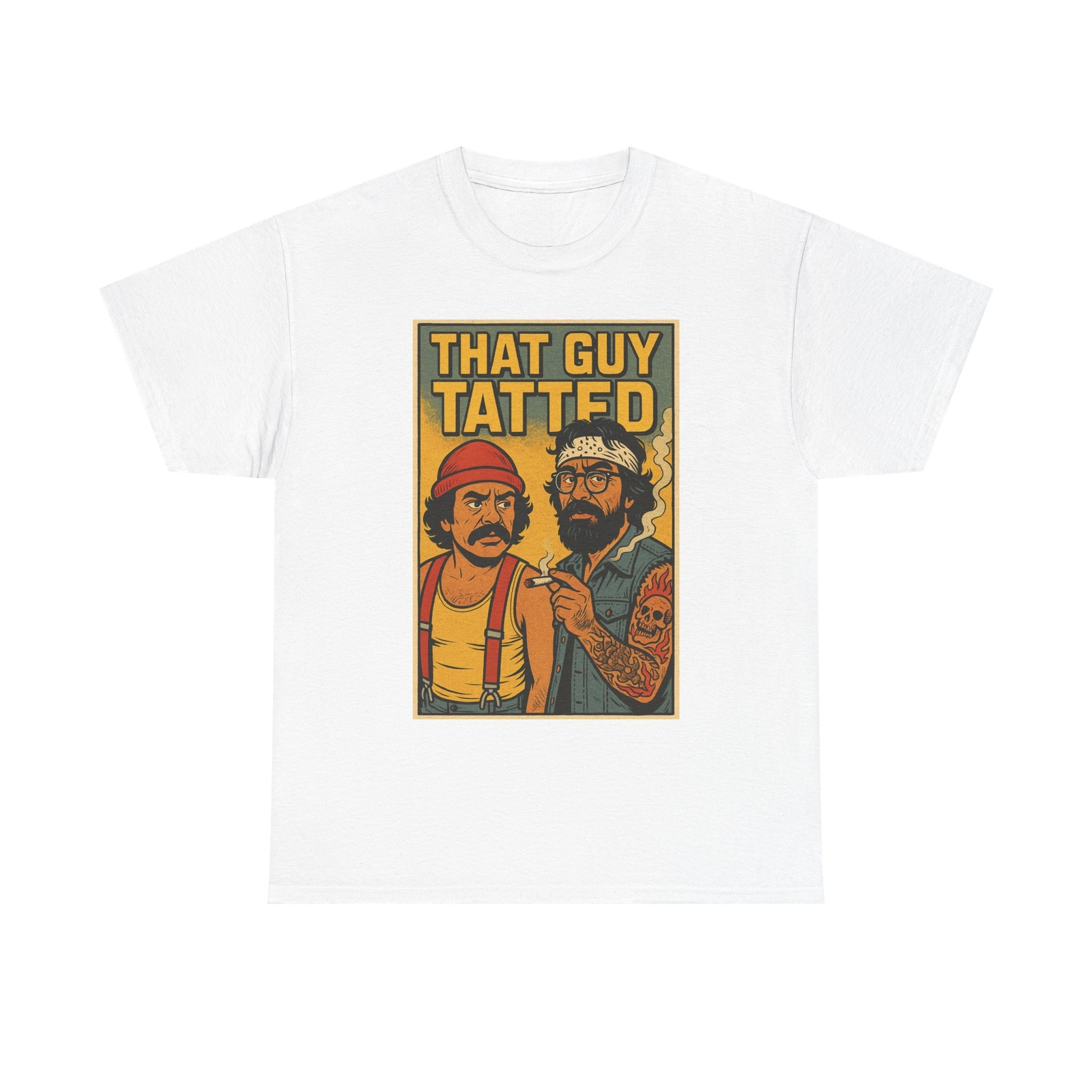 That Guy Tatted Unisex Heavy Cotton Tee, Funny Graphic Shirt, Gift for Tattoo
