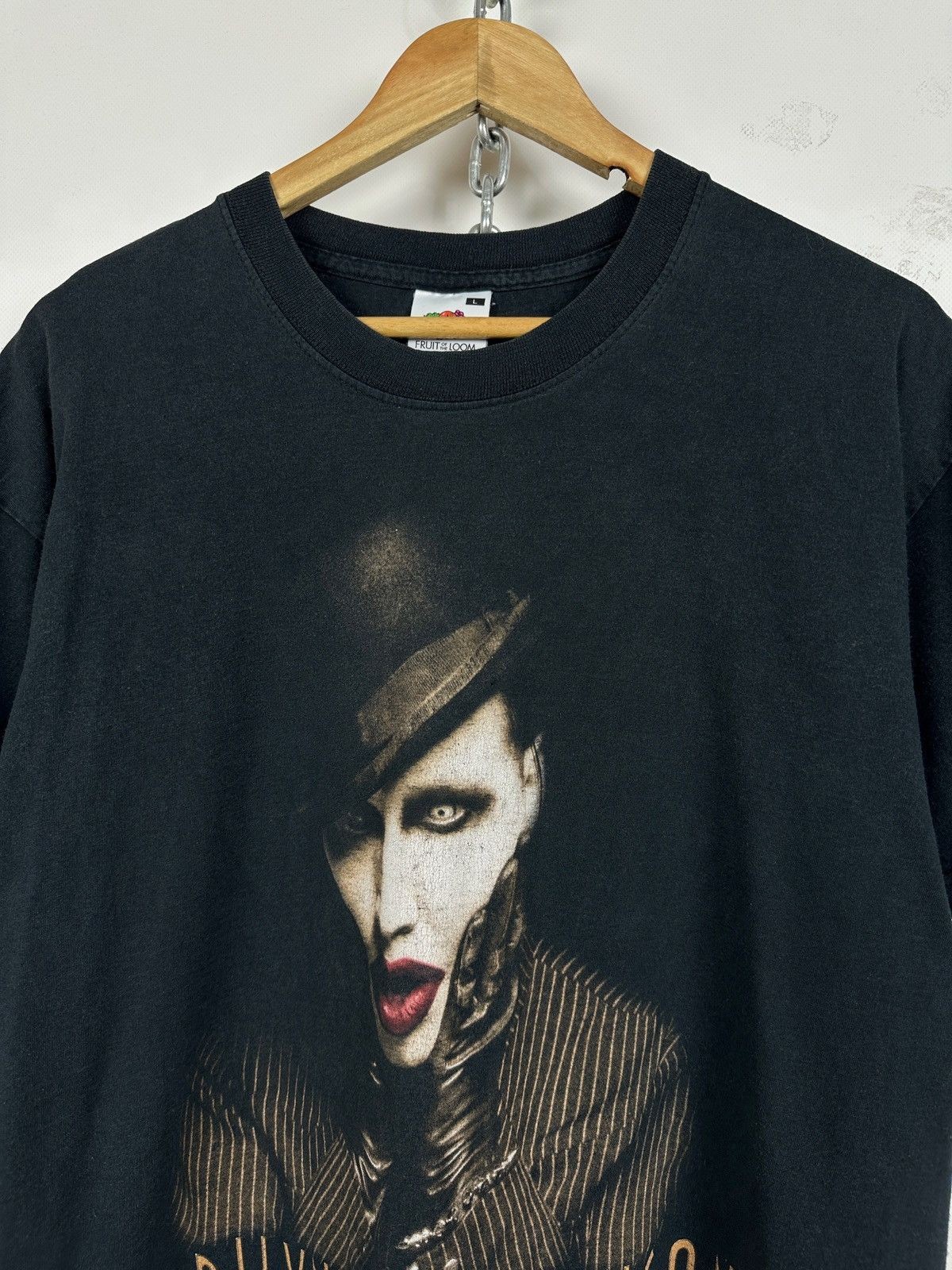 2003 Vintage Marilyn Manson The Golden Age of Grotesque Band T-Shirt Size L