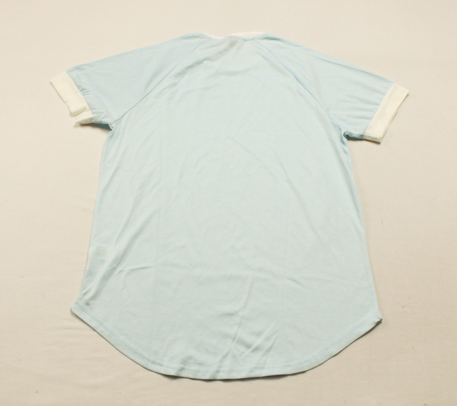 Shein Men’s Manfinity Homme Contrast Trim High Low Hem Tee AR8 Blue Medium