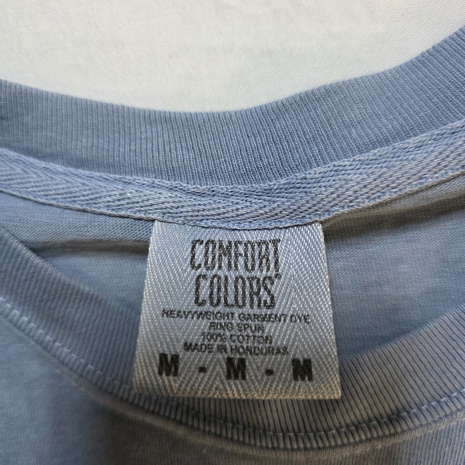 Riley Green Different Round Here Tour Shirt Men M Blue Comfort Colors Pocket Tee