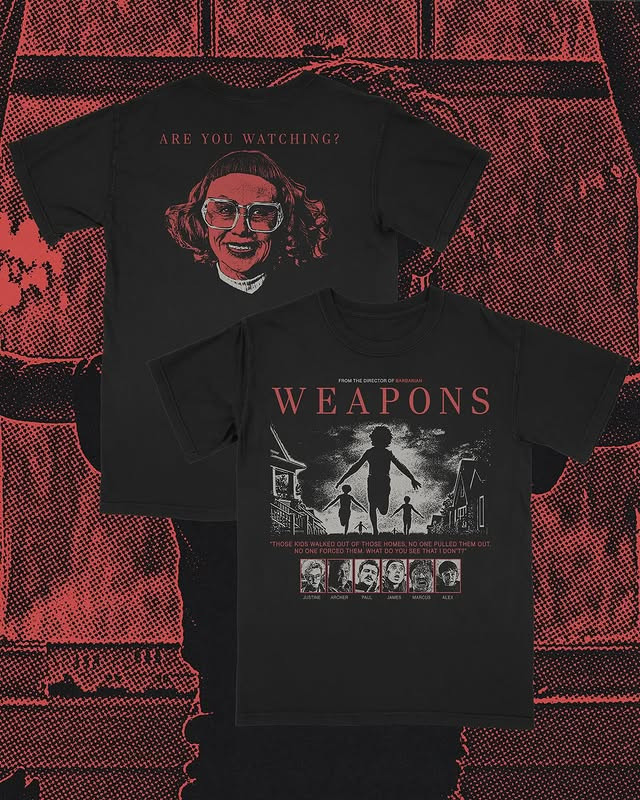 Weapons (2025) tees