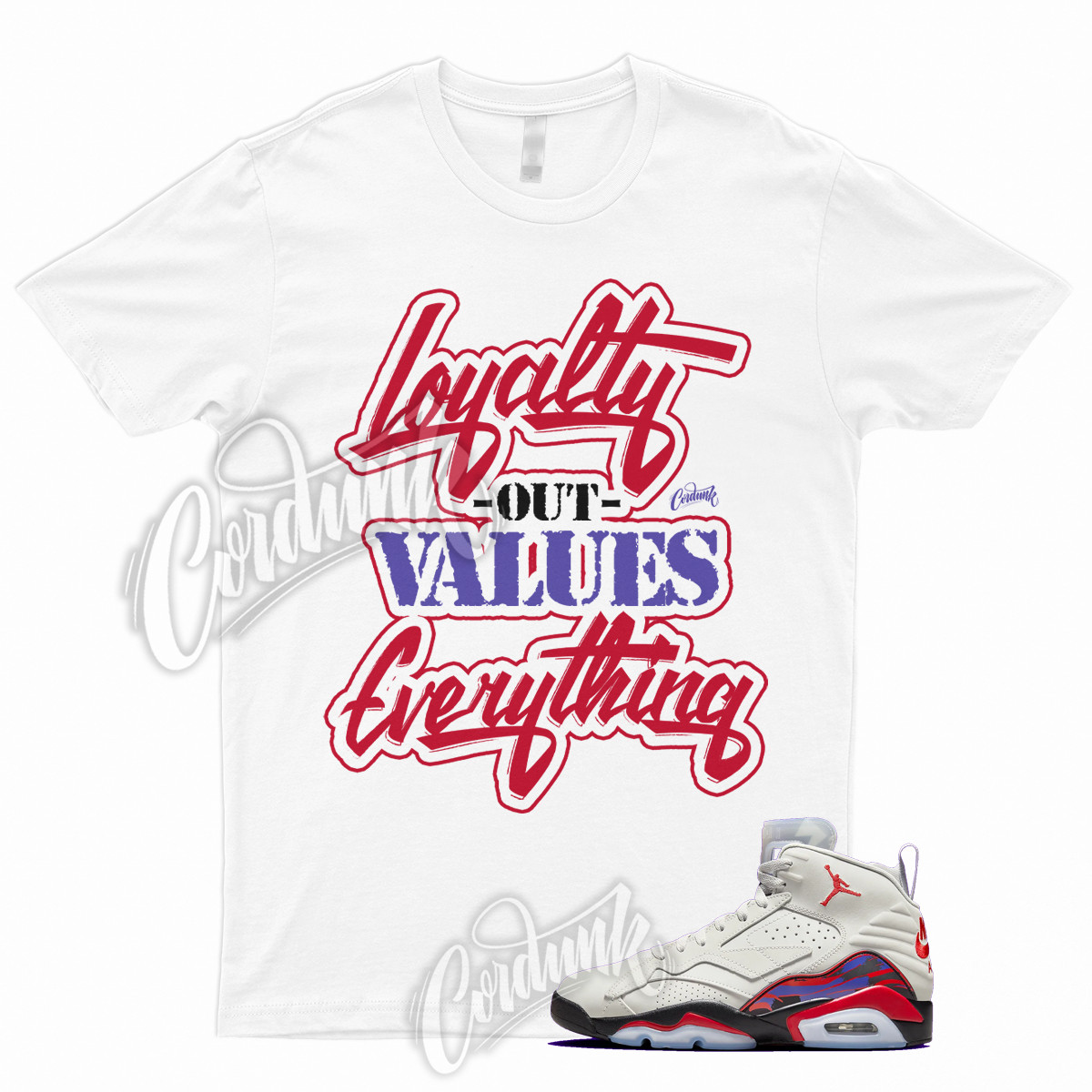 LYLTY T Shirt MVP Raptors Red Purple Light Bone 678 Concord University 1 7