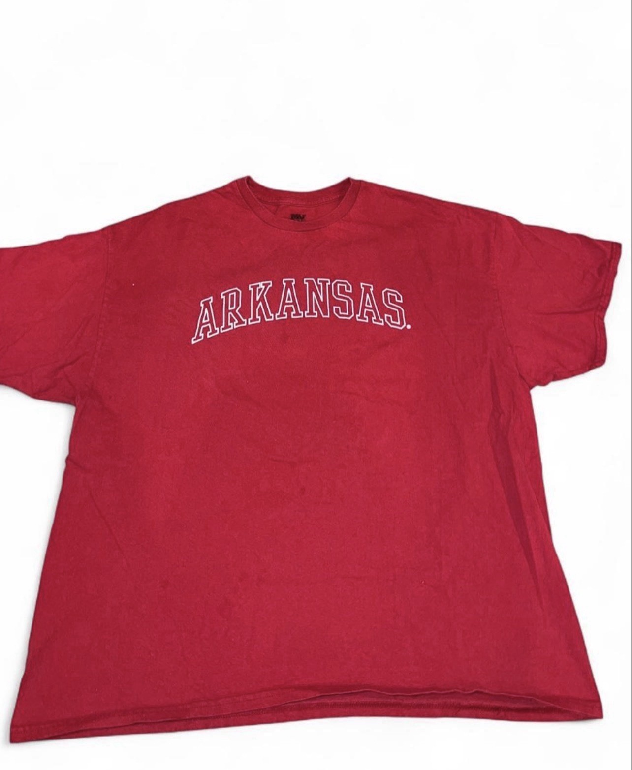 MV Sport Arkansas Red Graphic Print Crew Neck Short Sleeve T-Shirt Men’s 2XL