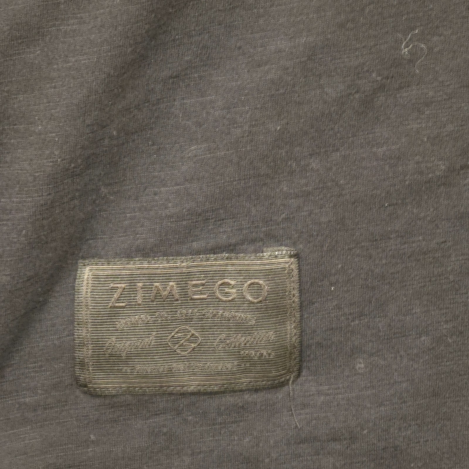Zimego Mens Black Long Sleeve Pullover Quarter Button Flip Cuff Shirt Size Large