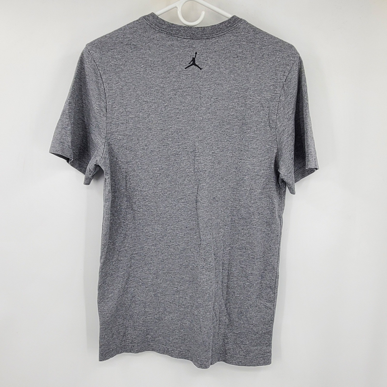 Jordan Gray Flight Skyborne AJ1 Bred Sky Graphic T-Shirt Mens Small Jumpman Tee
