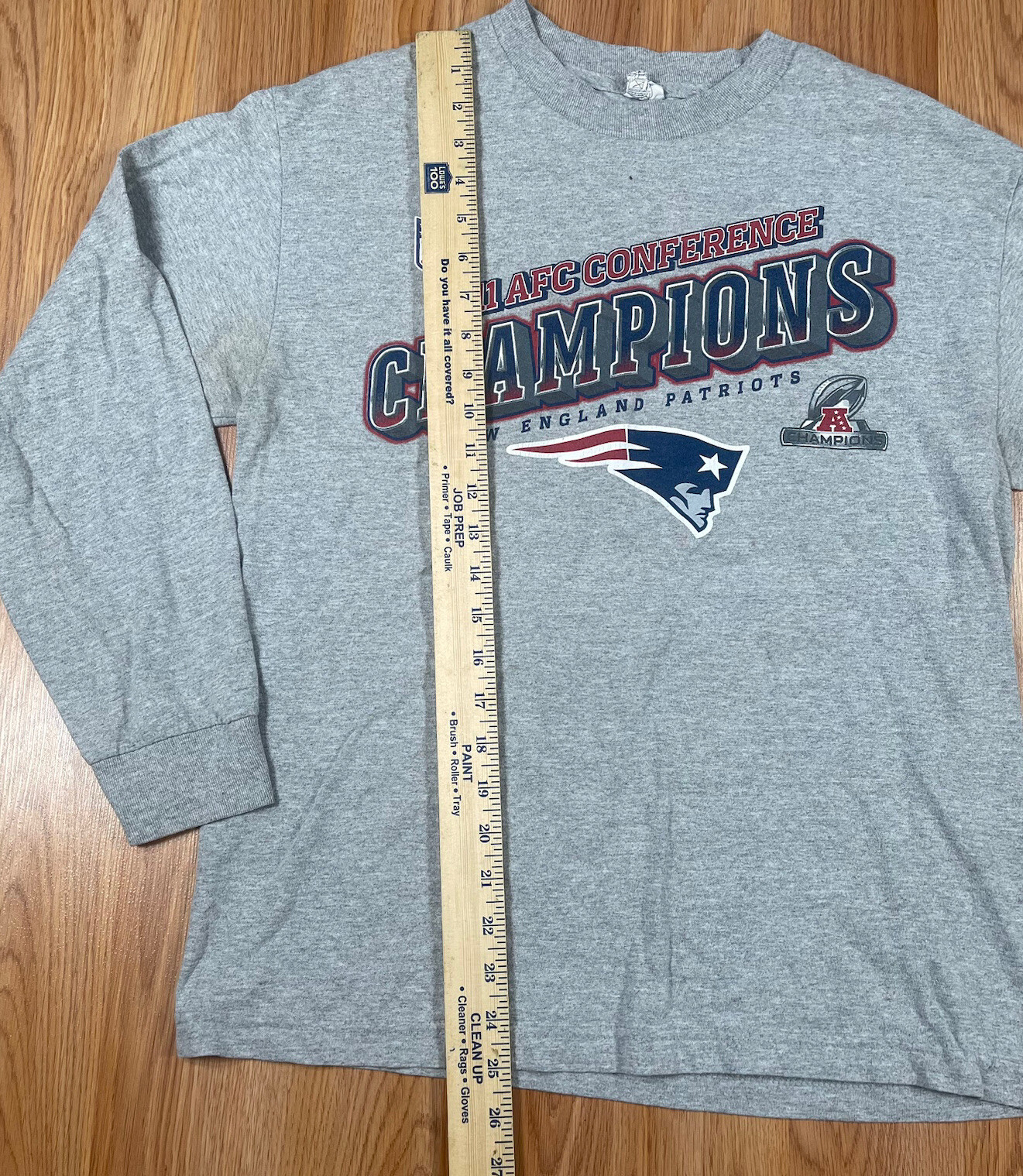 Alstyle Apparel&Activewear Long Sleeve T-Shirt Adults M Medium NE Patriots 2011