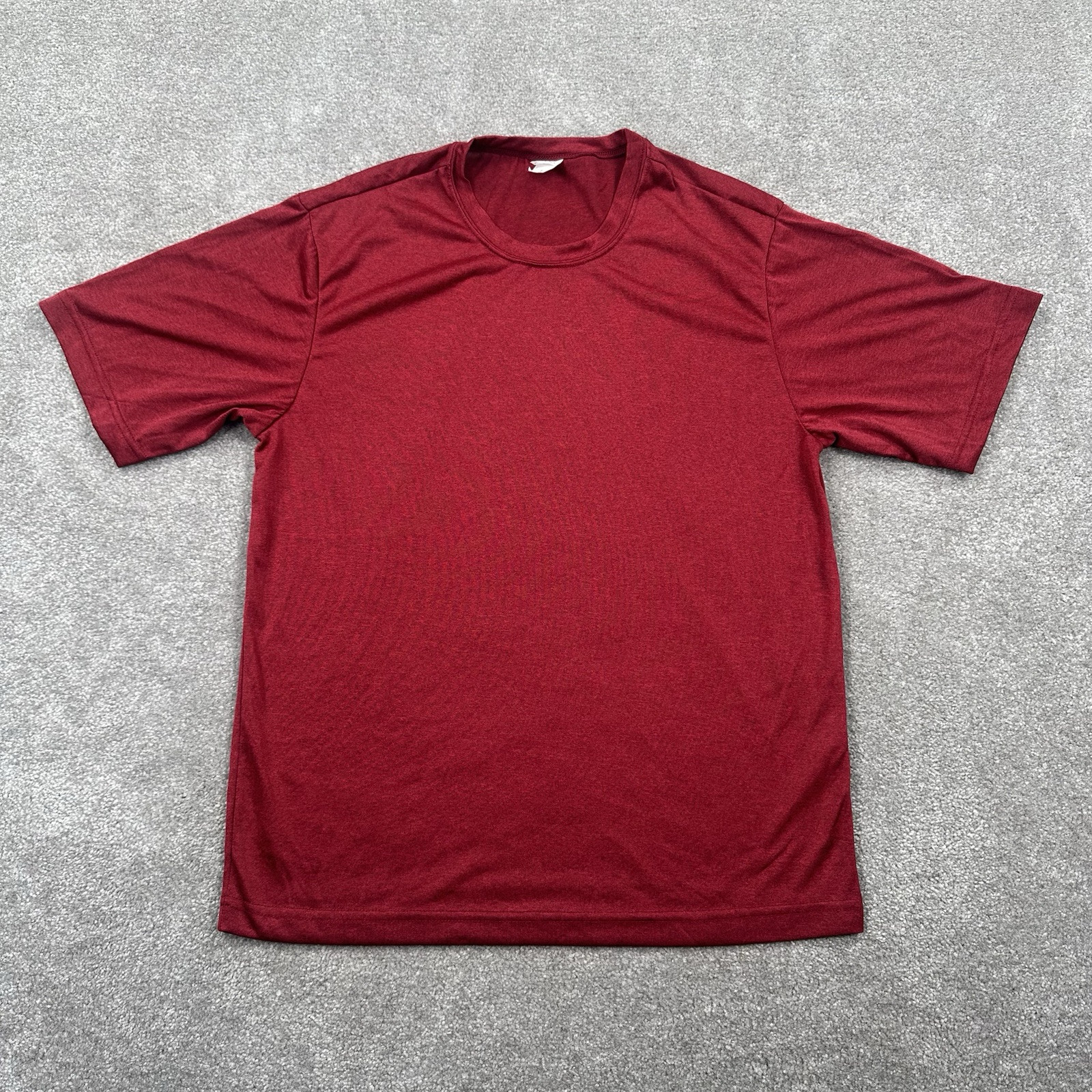 Sport-Tek Adult T Shirt Size Small Dark Red Short Sleeves Activewear