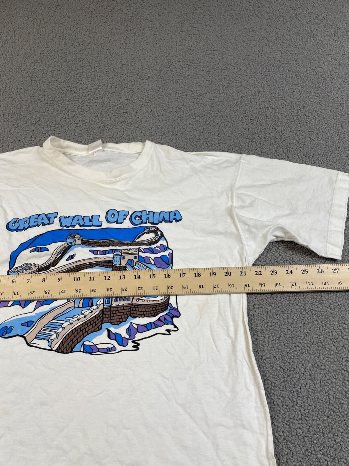 Vintage Great Wall of China Tee Tourist Souvenir Size XL 90s