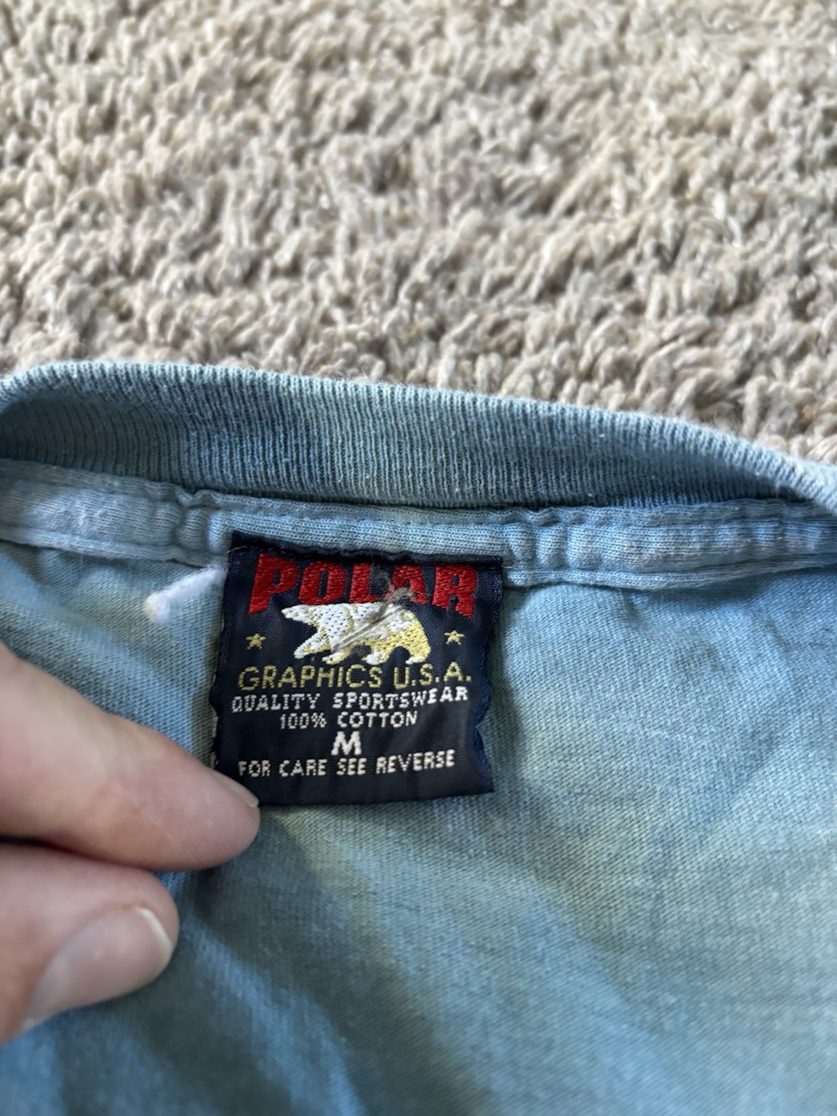 Vintage Polar Graphics Eagle Wolves Nature T Shirt Tie Dye Size Baggy Medium