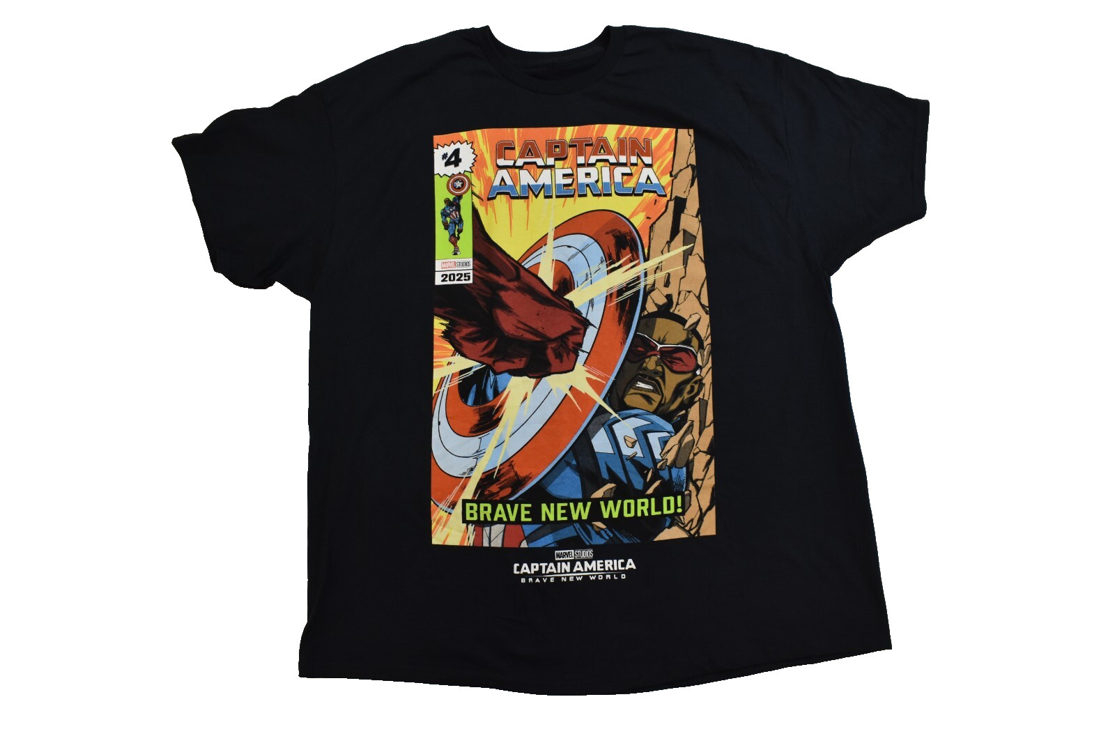 Marvel Studios: Captain America A Brave New World Comic Graphic Shirt New XS-3XL