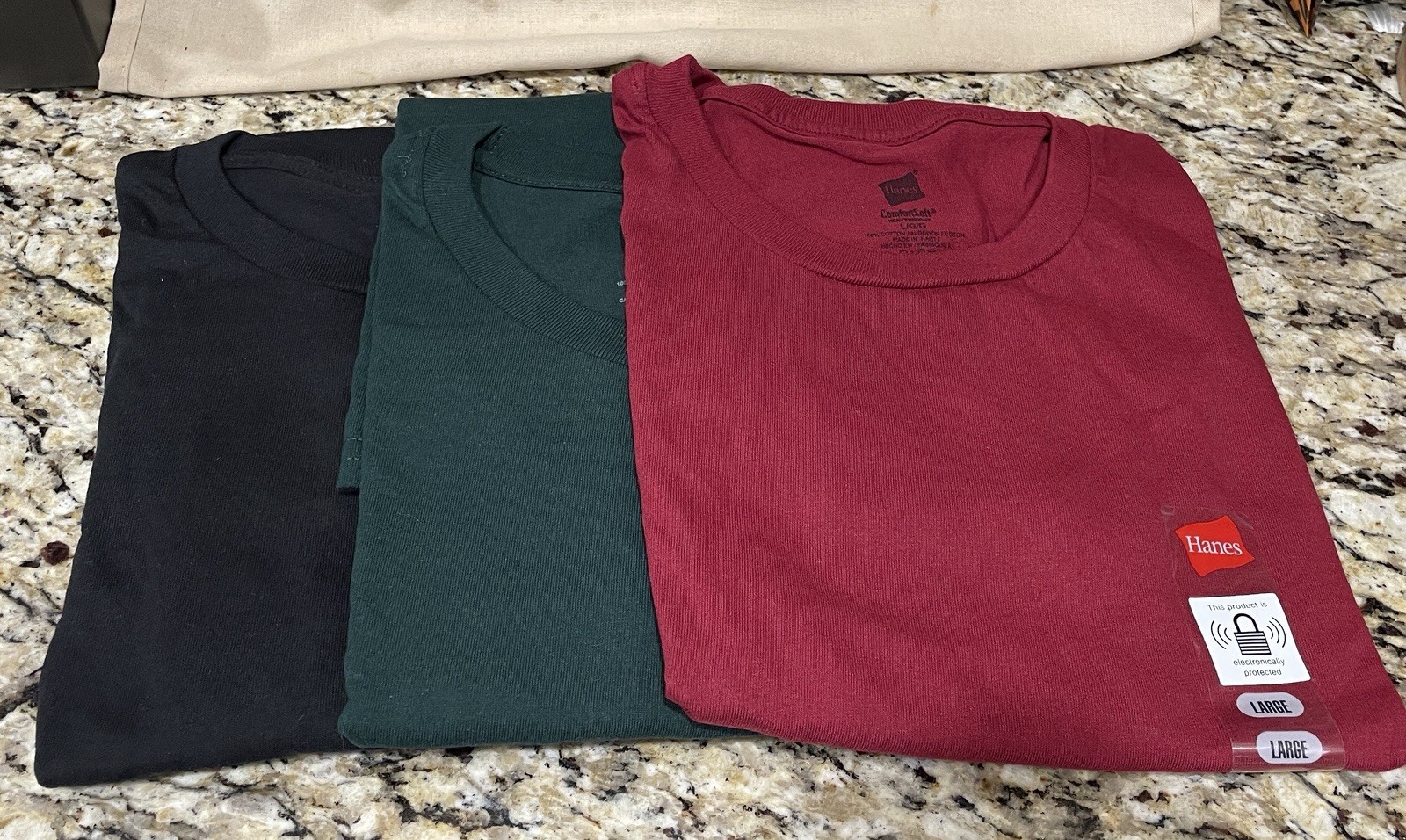 Hanes Men’s T-shirt single, 2 pack or 3 pack various colors available, new