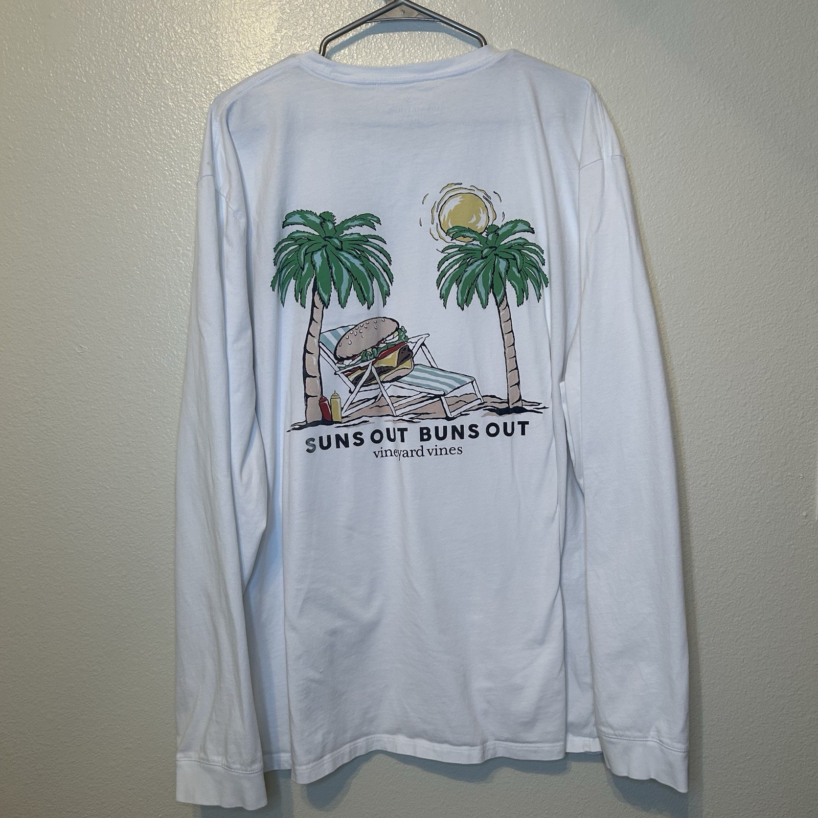 Vineyard Vines Suns Out Buns Out Shirt 3XB Big Tall Burger Summer Pocket BG1