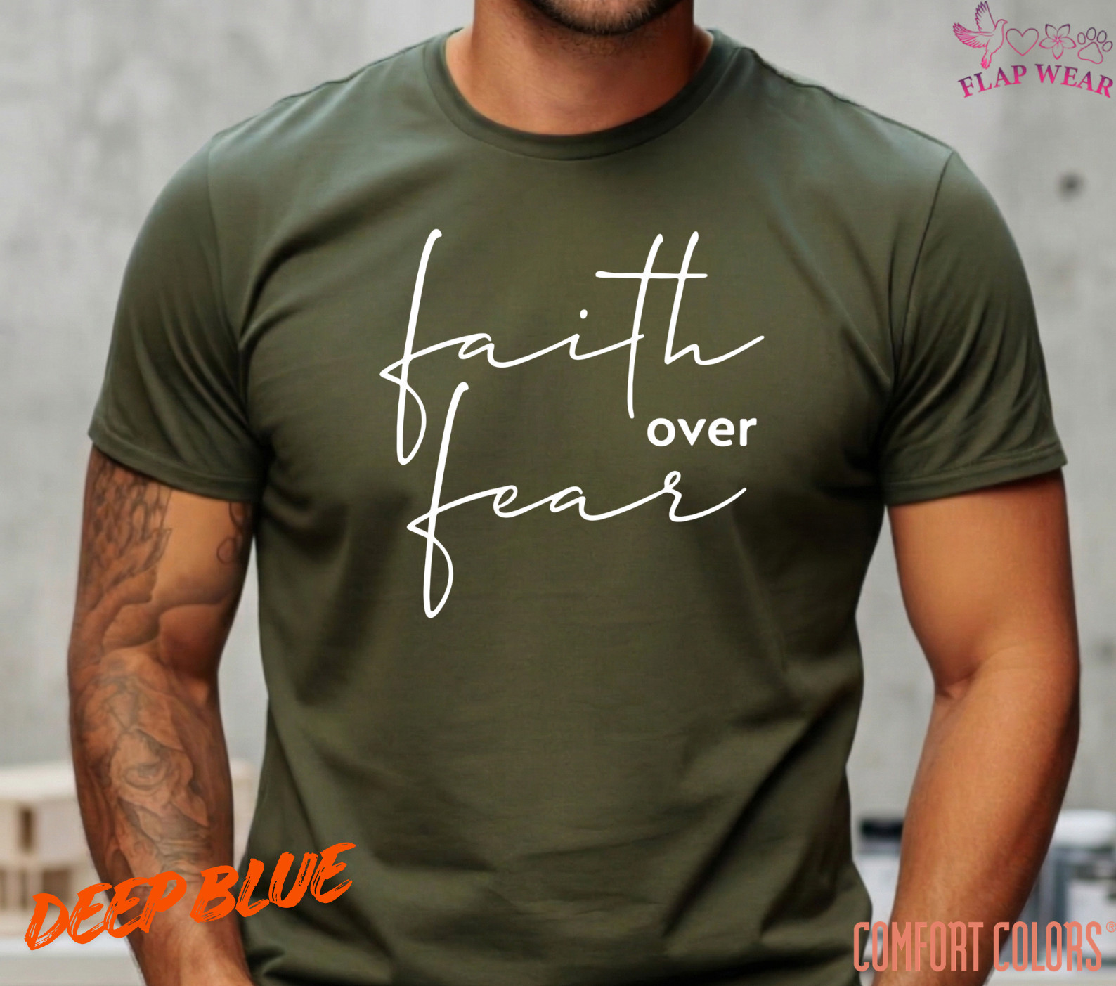 Unisex Faith Over Fear Christian T-Shirt, Men T shirt,Women T shirt Gift