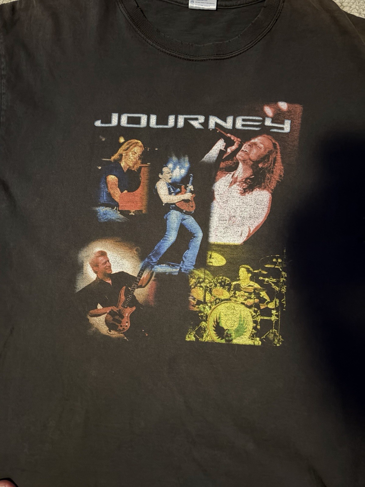 Men’s Vintage 2001 Delta Journey Tour Band T Shirt Size L