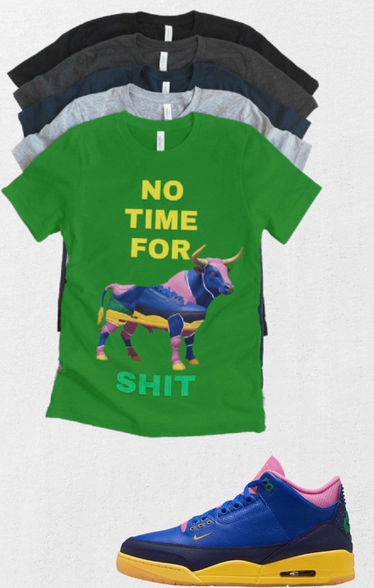 Shirt to match Jordan 3 OG Retro x Jordan 3 SP “Brazil” No BS Matching Tee