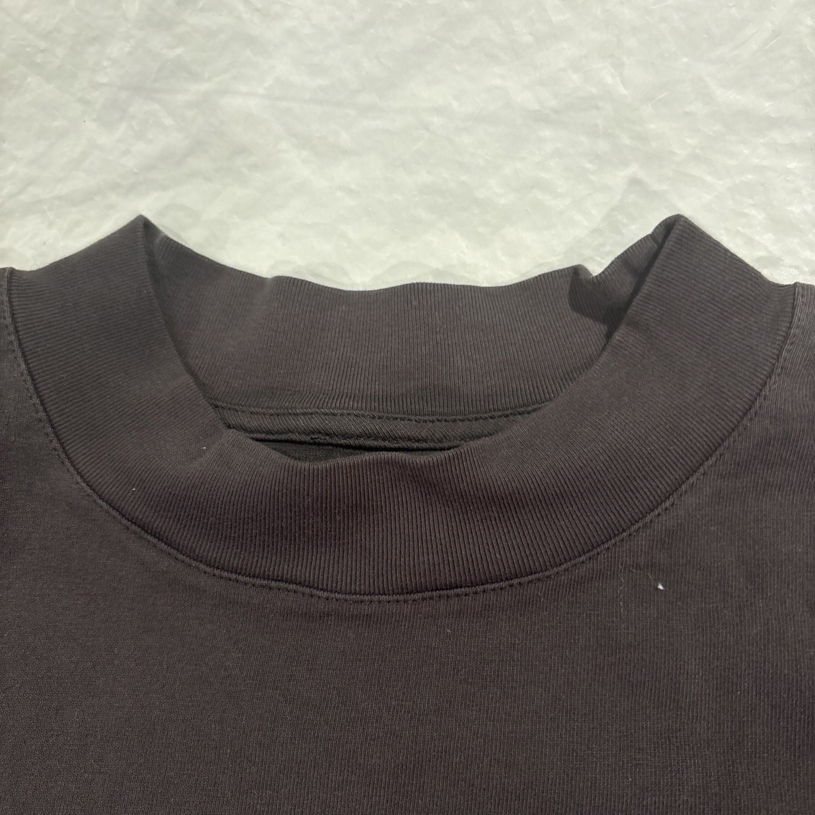 Yeezy YZY x GAP T Shirt Engineered By Balenciaga Mock Neck Oversized Black Large