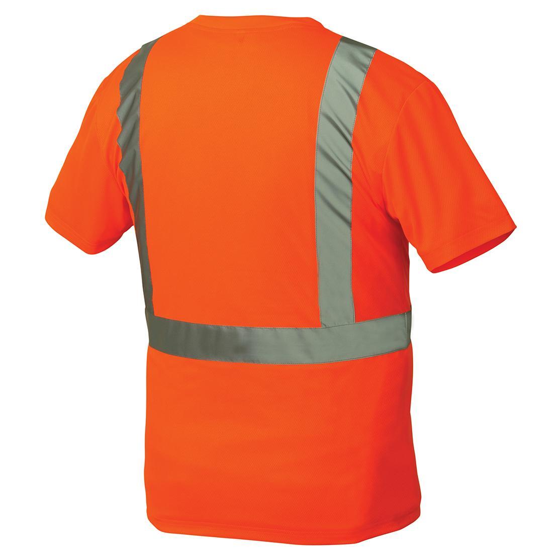 HIGH VISIBILITY ANSI ISEA CLASS 2 REFLECTIVE HI VIS ROAD WORK SAFETY T SHIRT