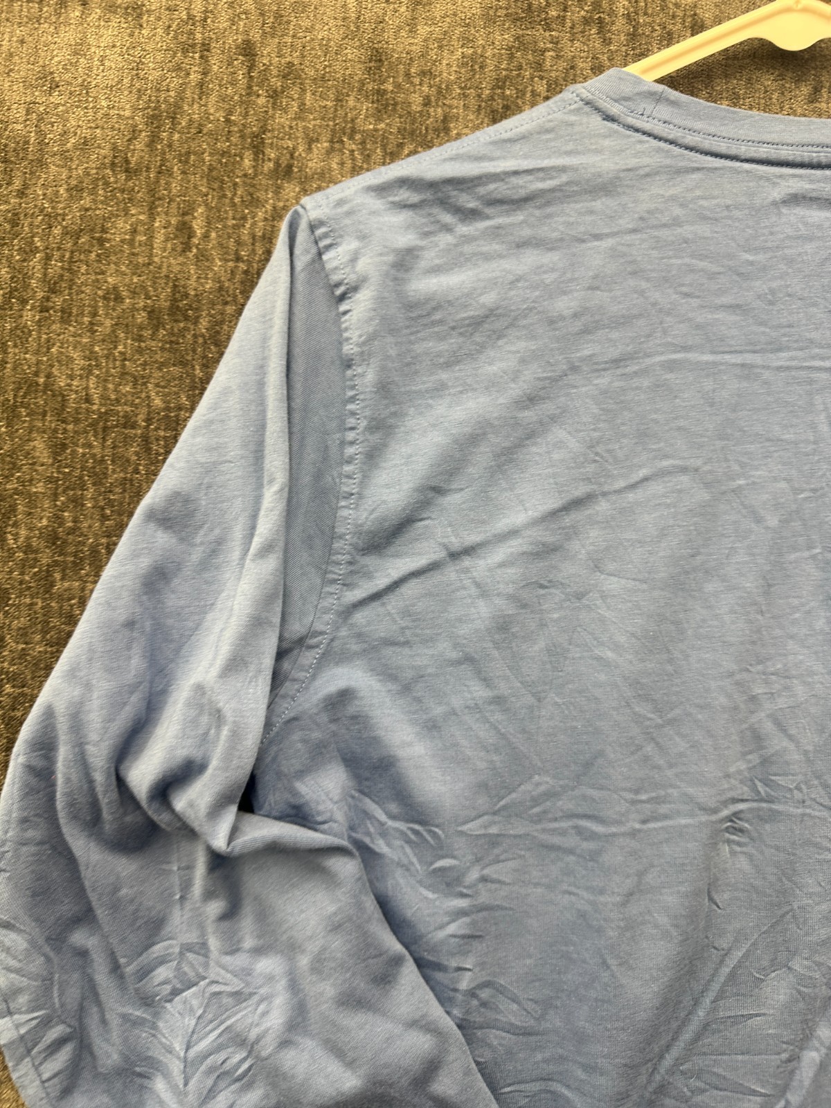 Lands’ End Shirt Mens M/T(38-40) Blue Comfort Retro Long Sleeve Everyday Wear