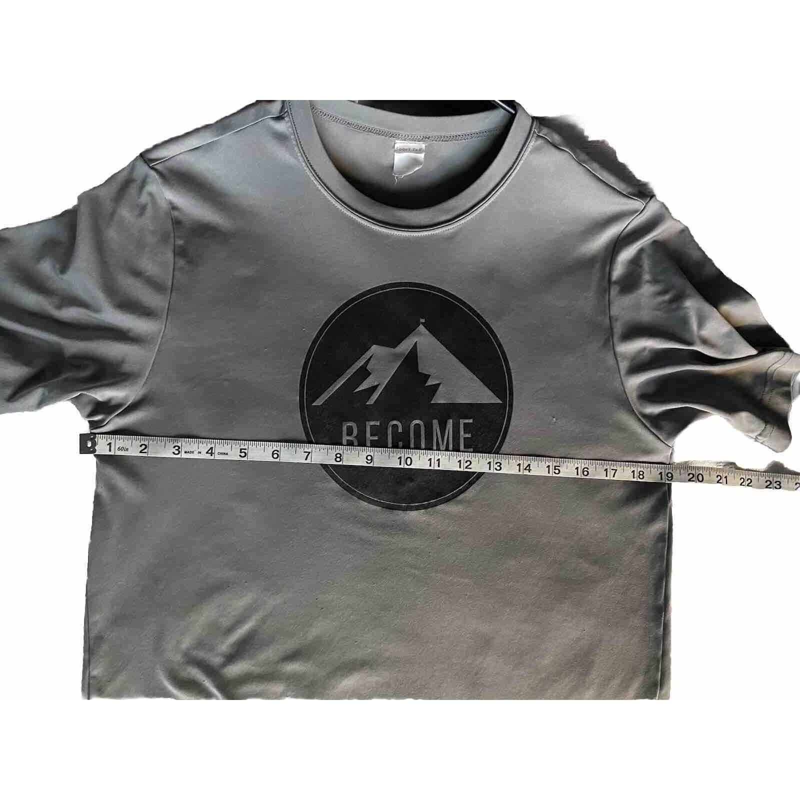 Sport Tek Men’s ST 350 Posicharge Competitor Tee Gray sz. S BECOME Graphic Comfy