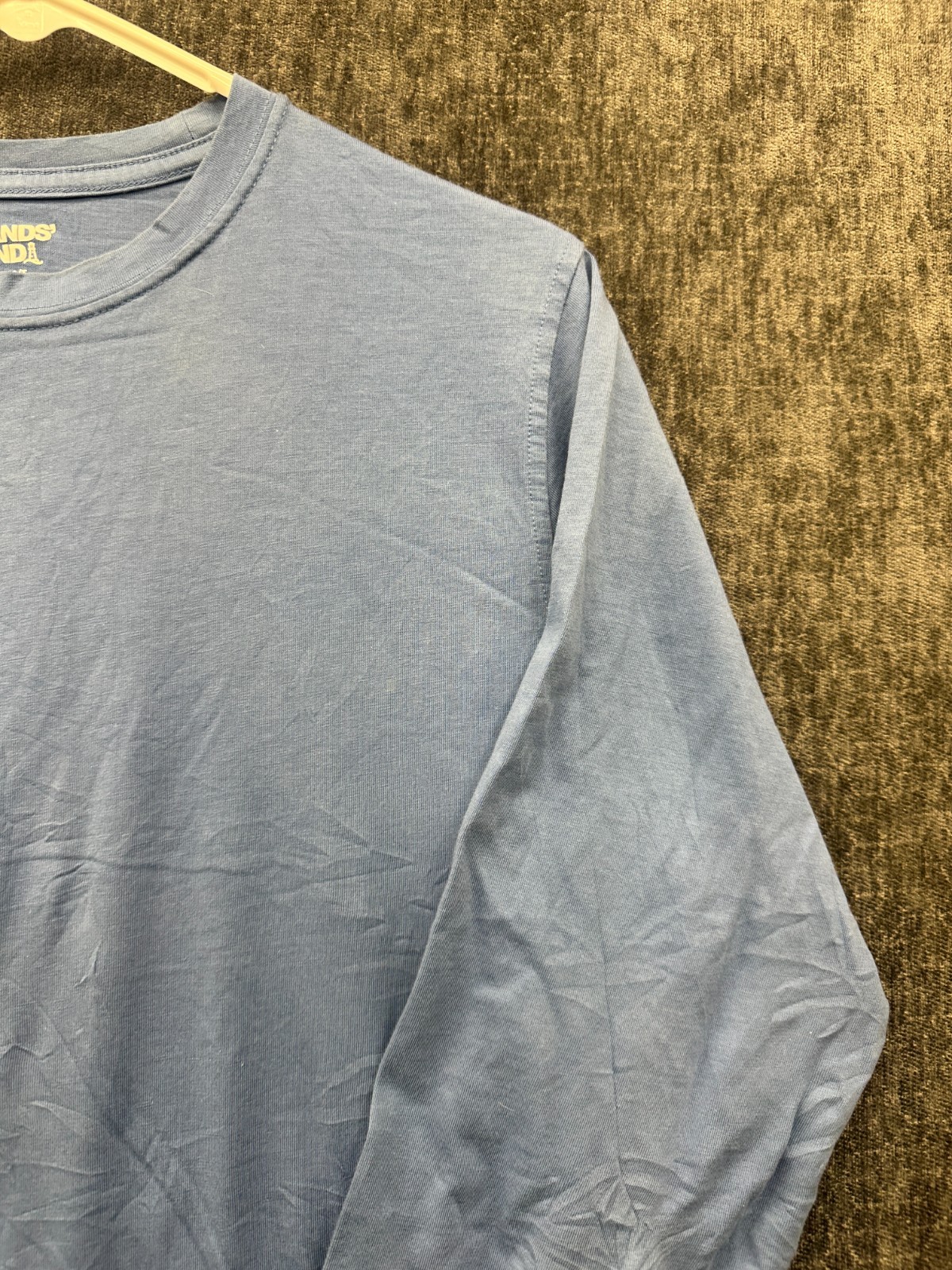 Lands’ End Shirt Mens M/T(38-40) Blue Comfort Retro Long Sleeve Everyday Wear