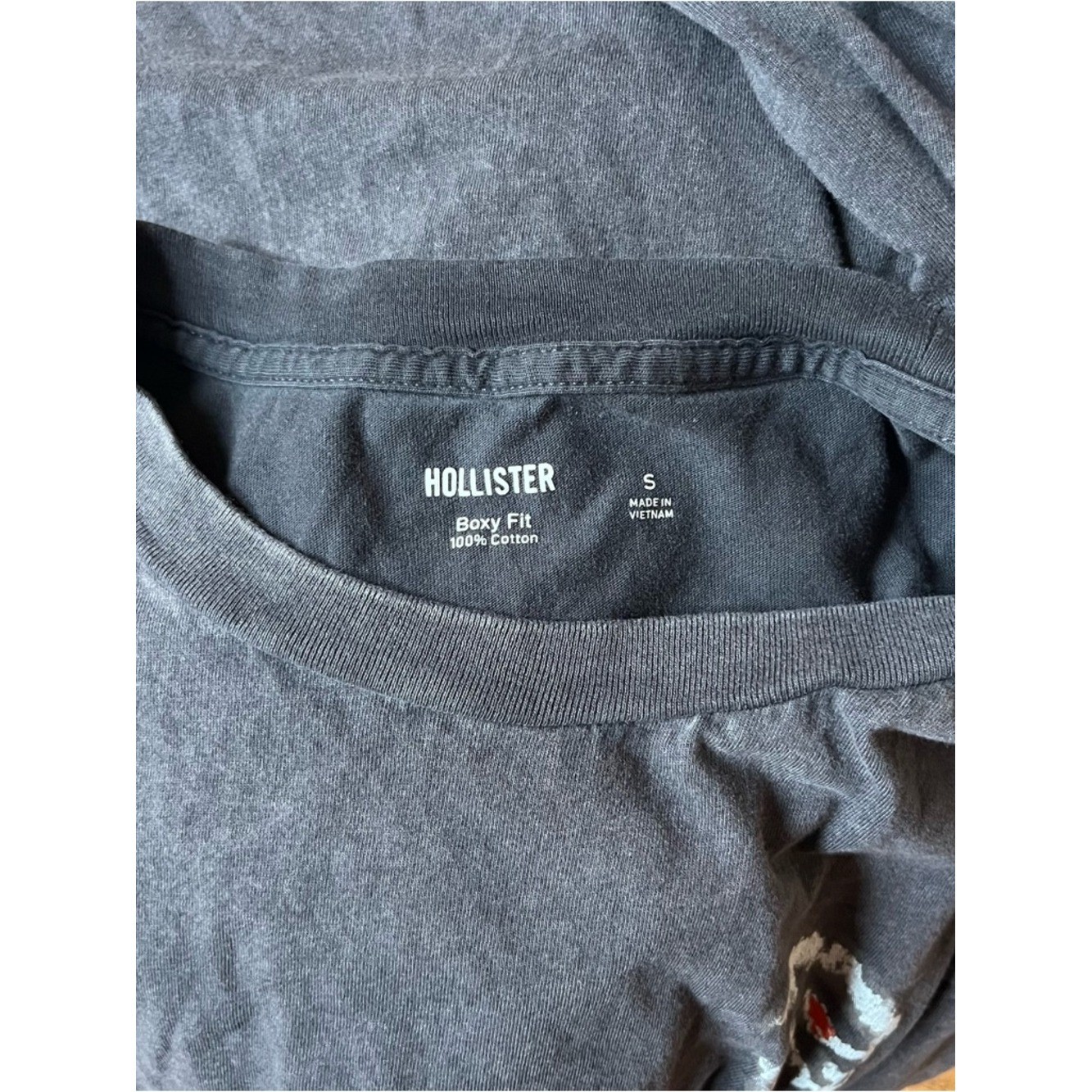 Hollister Charcoal Dodge Charger Hellcat Short Sleeve Graphic Tee