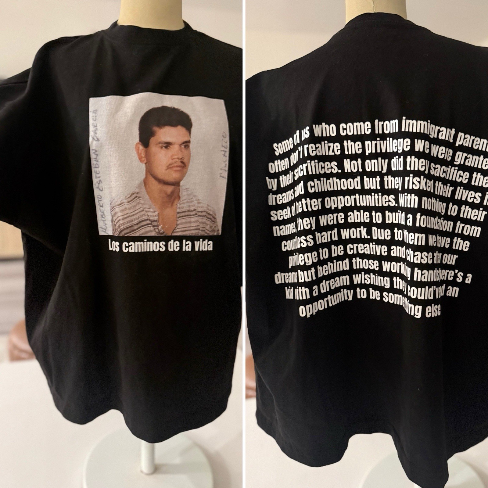 GHETTO RODEO Mexican Immigrant Streetwear Fashion Oversized Tee Shirt Men’s