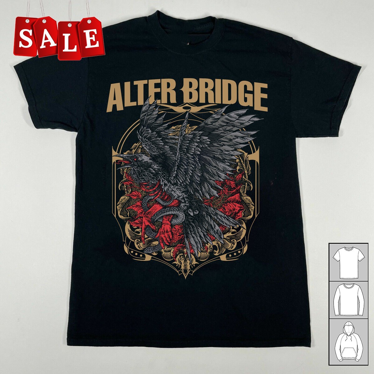 Hot Alter Bridge For Men Women Black S-235XL Tee RM25