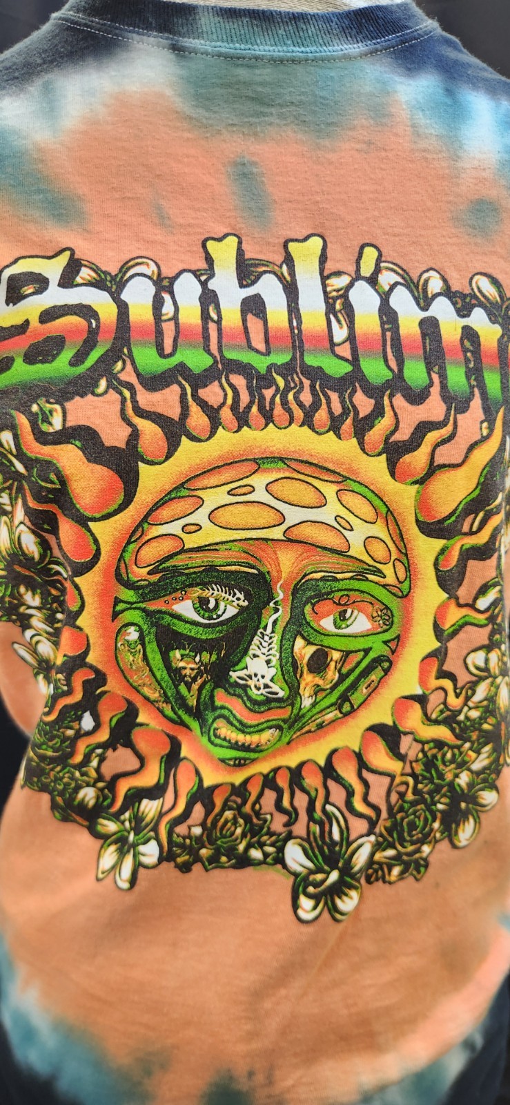 Sublime Tie-Dye Graphic Logo Crew Neck Short Sleeve Cotton T-Shirt – Size S