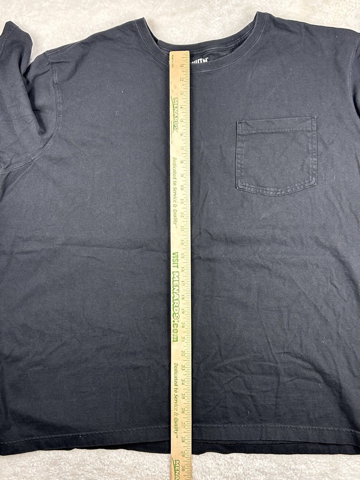 Duluth Trading Longtail T-Shirt Men’s 3XL Black Relaxed Fit Pocket Crewneck