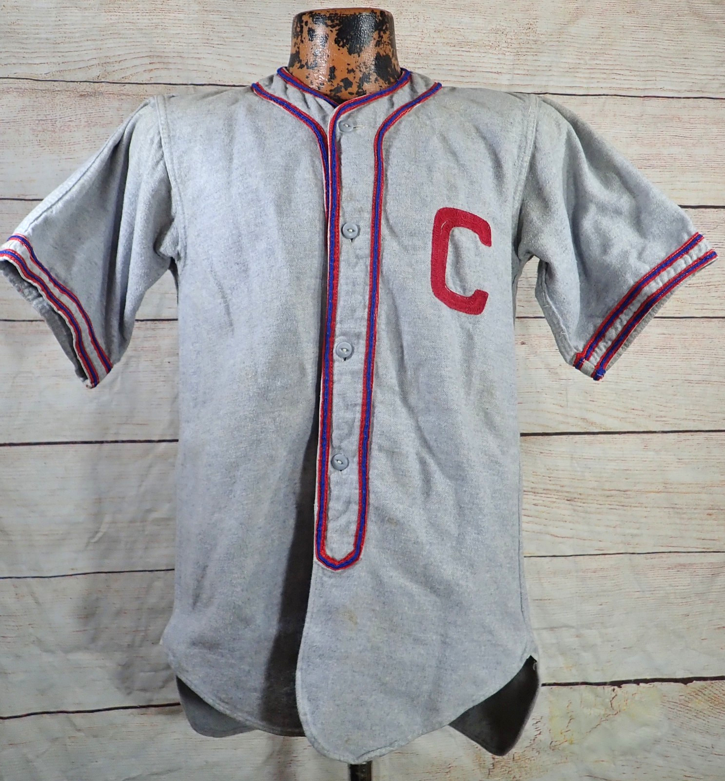 Rare Vintage 1930s 40s Baseball Flannel Jersey Antique Uniform Set Shirt Pants