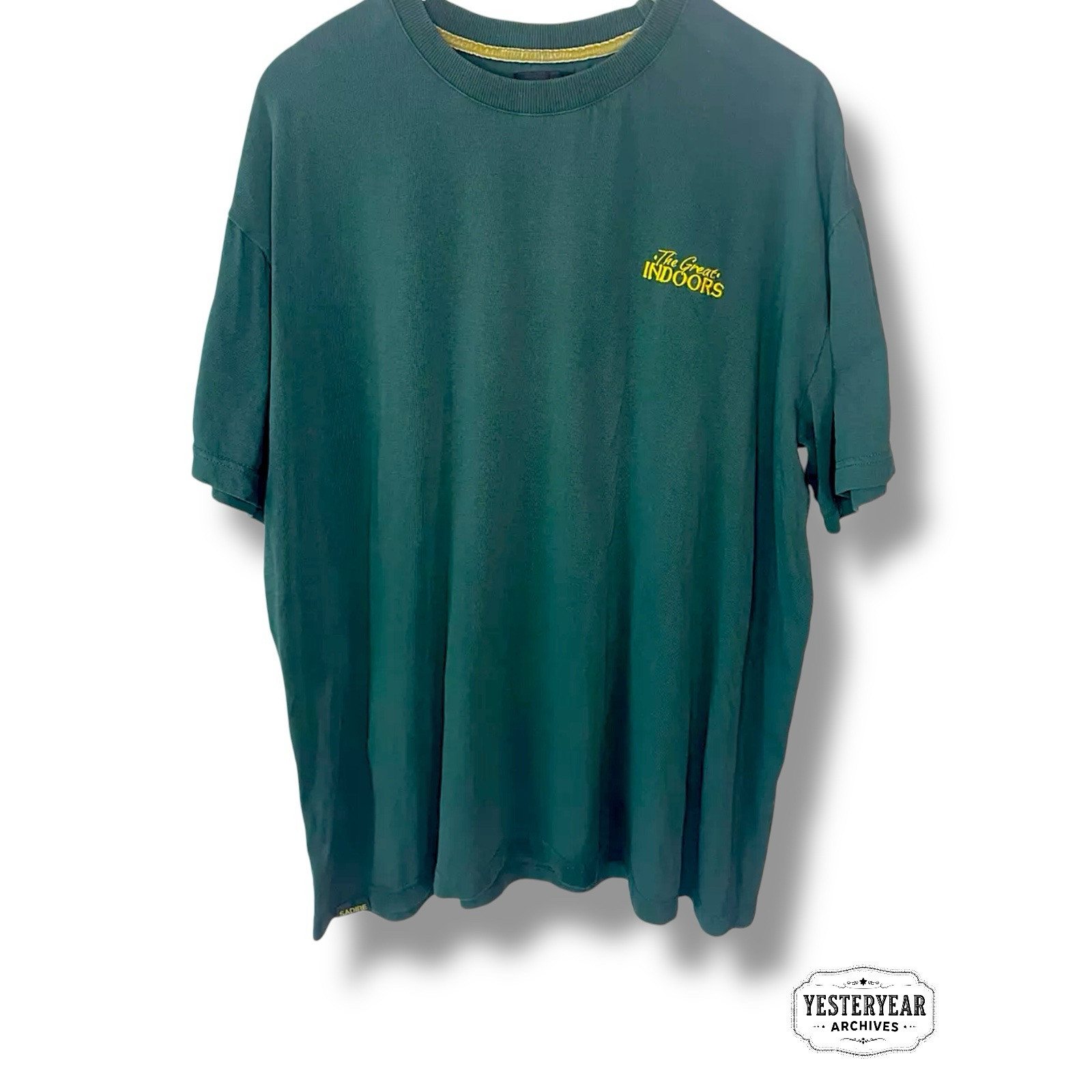 Sadire The Great Indoors Crew Neck Short Sleeve T Shirt Green Mens Size XL