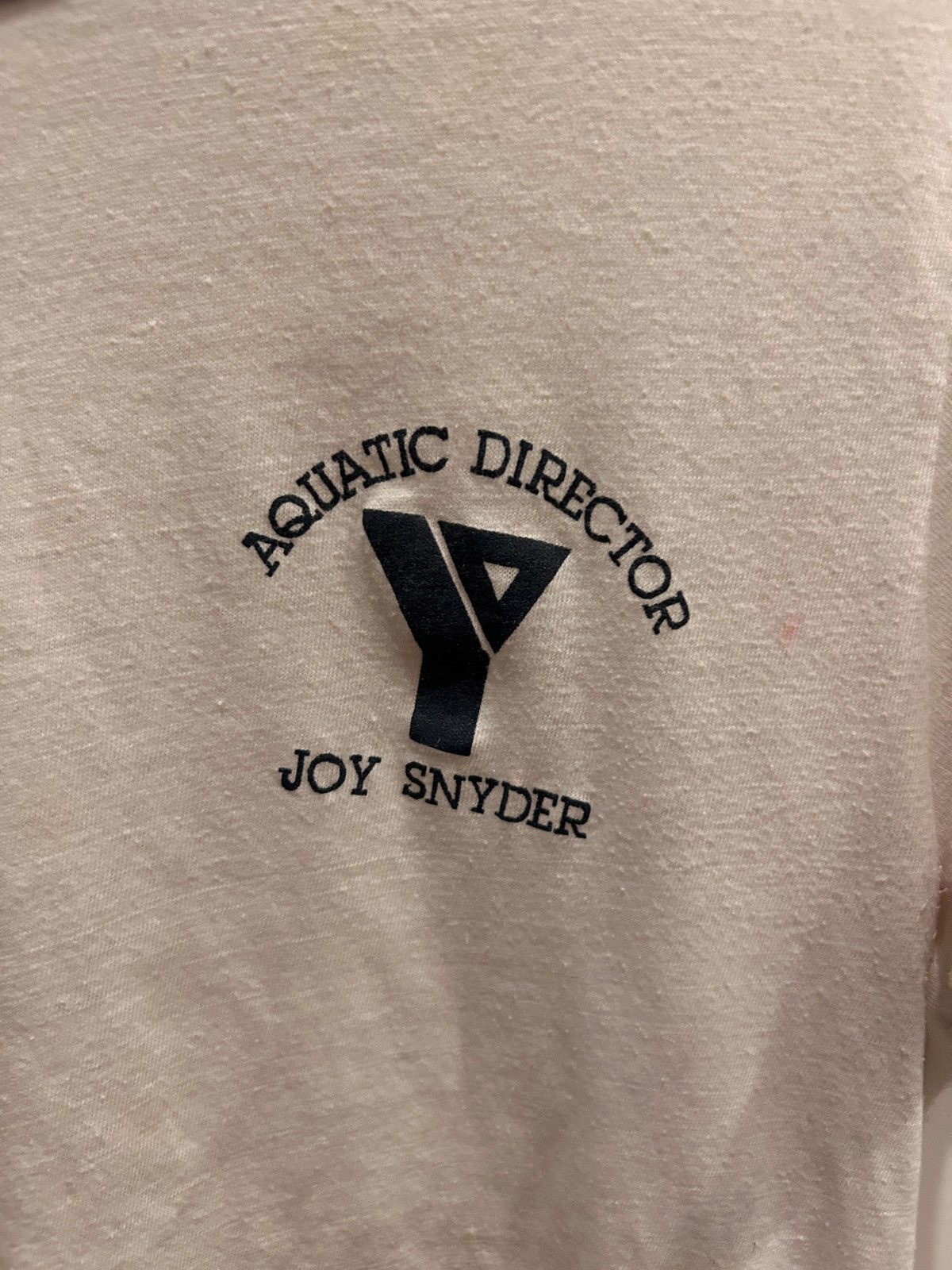 Vintage YMCA Ringer T Shirt – 70s – Aquatic Director – Size L