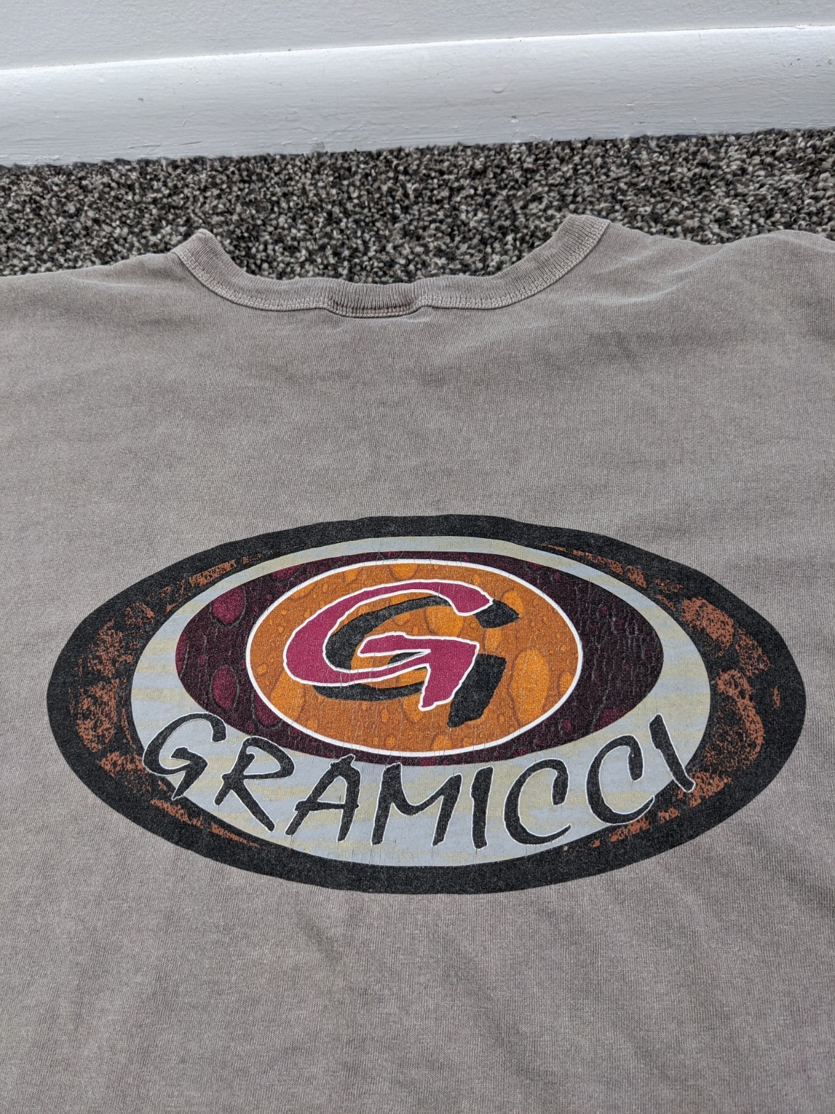 Vintage Gramicci T Shirt Big Logo Boxy Faded Mens XL Made In USA