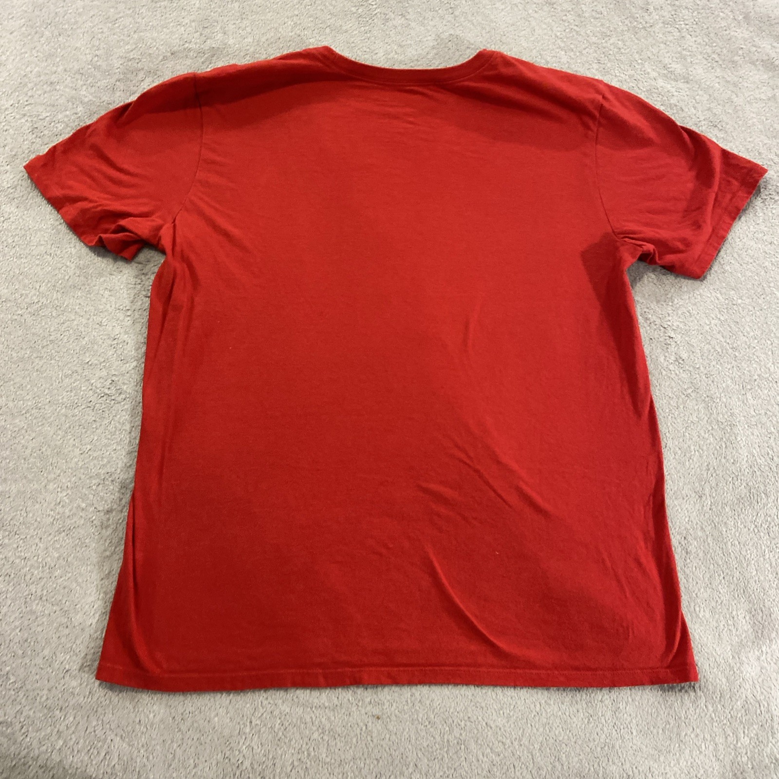 Nike Tee Red Men’s Active Wear Just Do It Swoosh Athletic Workout Gym T-Shirt