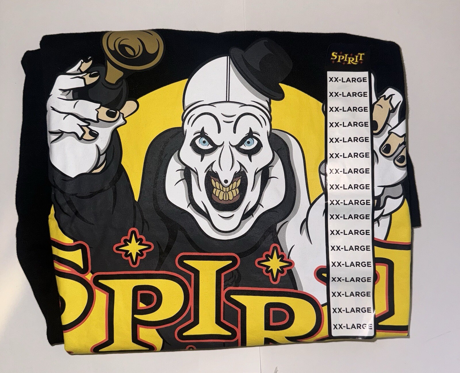 [01748730] Terrifier x Spirit Halloween Graphic Adult Tee Shirt Black Sizes Vary