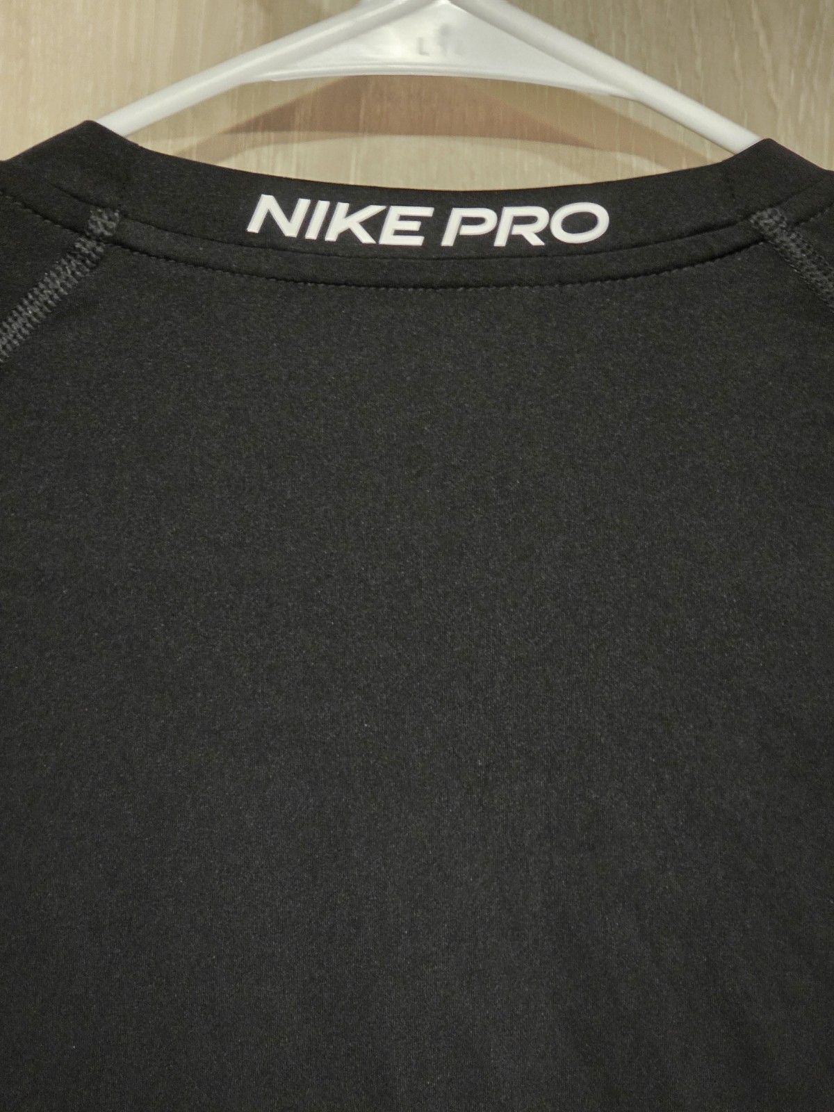 NIKE PRO Bitcoin Performance Shirt Men’s L Black Long Sleeve Polyester & Spandex