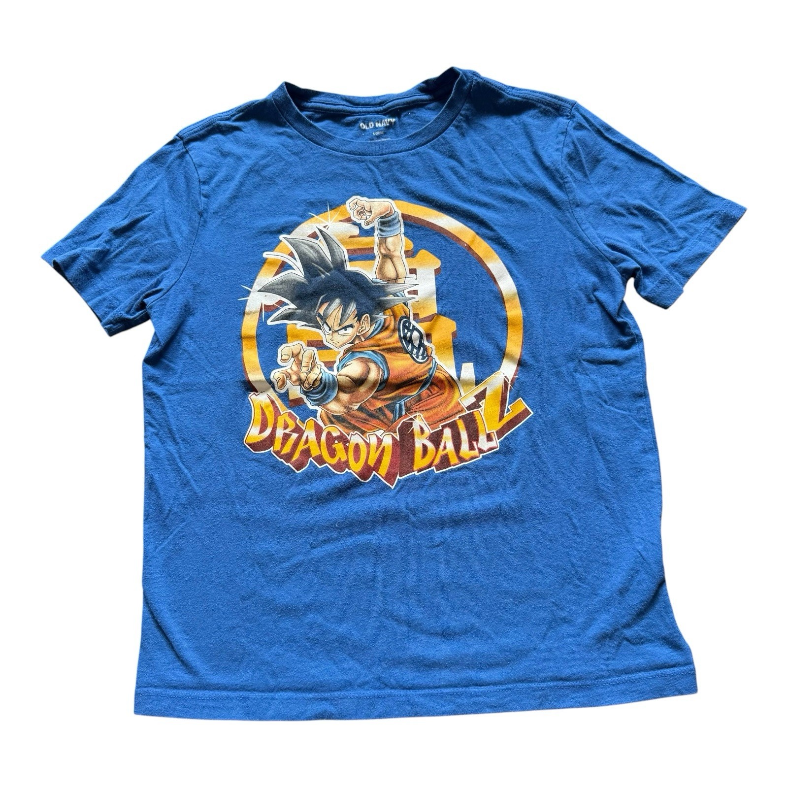 Dragon Ball Z Goku Graphic T Shirt Blue Kids Large Anime Manga Old Navy DBZ