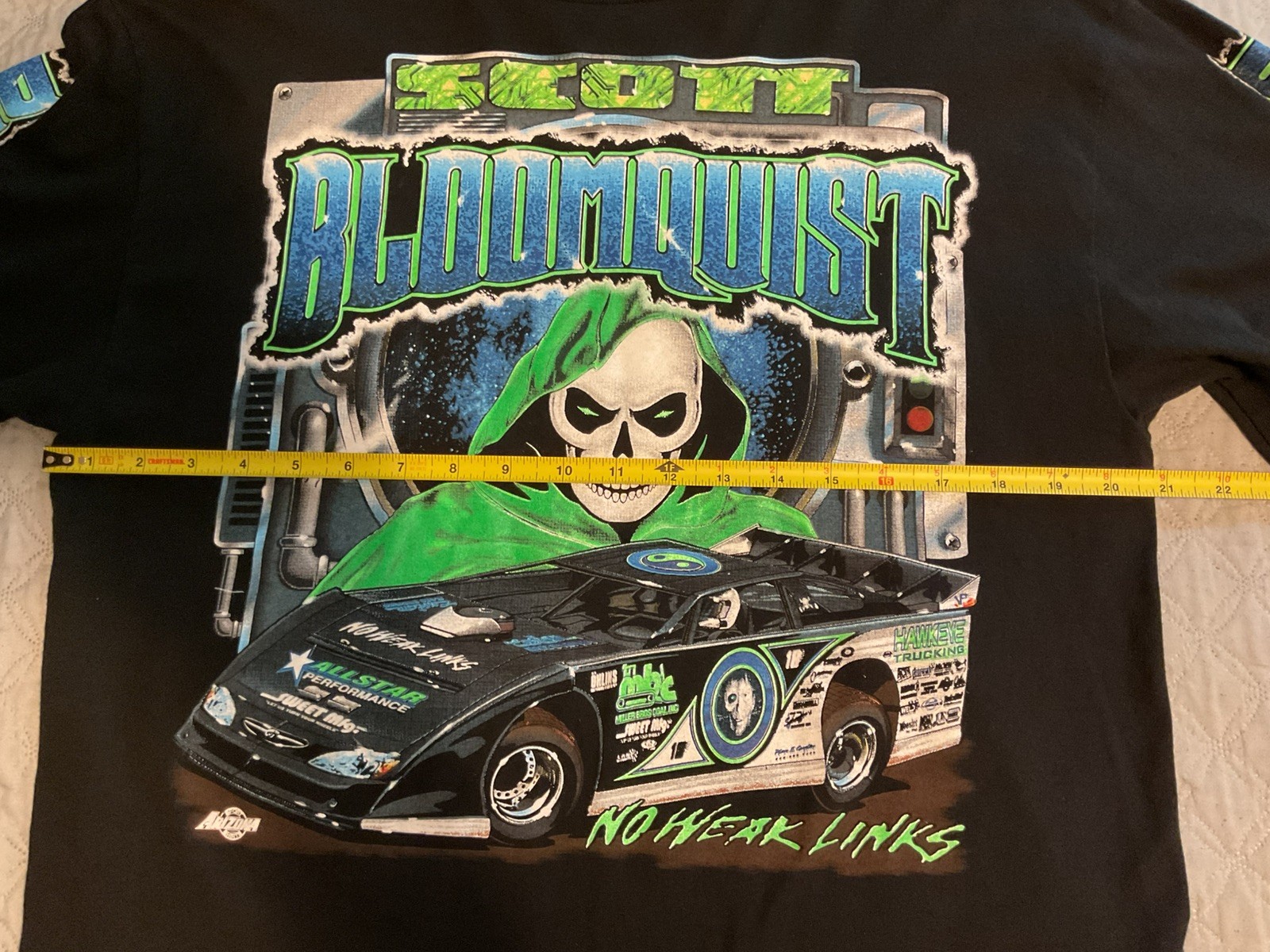 Scott Bloomquist Dirt Track Racing Long Sleeve Shirt No Weak Links L No Tag