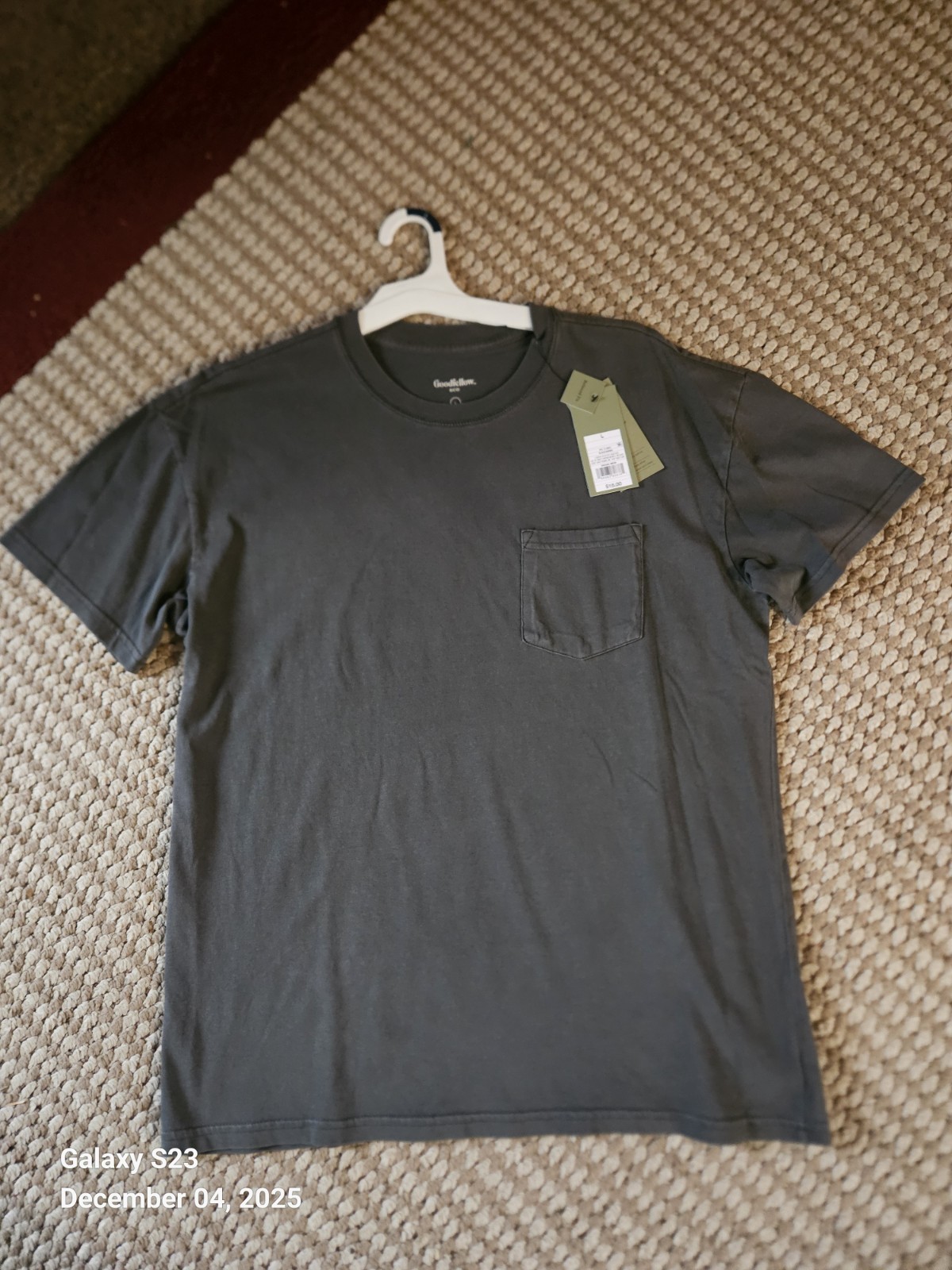 Goodfellow Co. Short Sleeve T-shirt Gray Men’s Size L New Tags