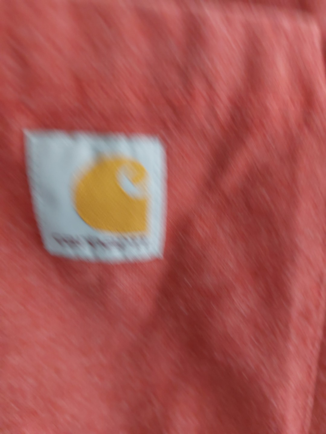 Carhartt Terracotta T-Shirt Mens Lg Loose Fit Pocket Crew Neck Workwear K87