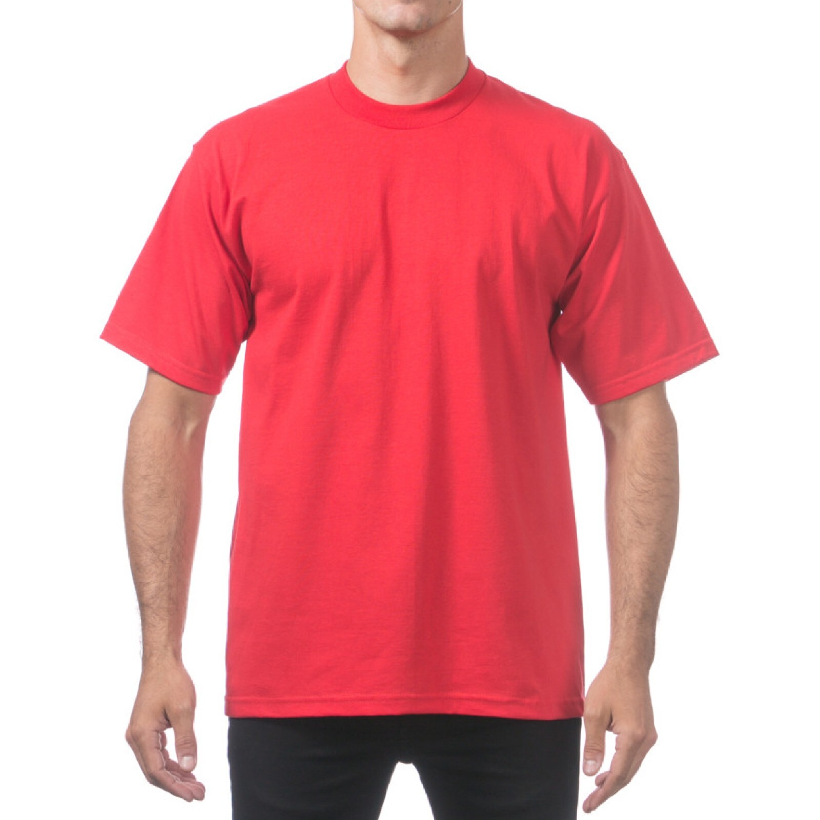 3 PACK PROCLUB MENS HEAVYWEIGHT SHORT SLEEVE T SHIRTS PRO CLUB CASUAL COTTON TEE