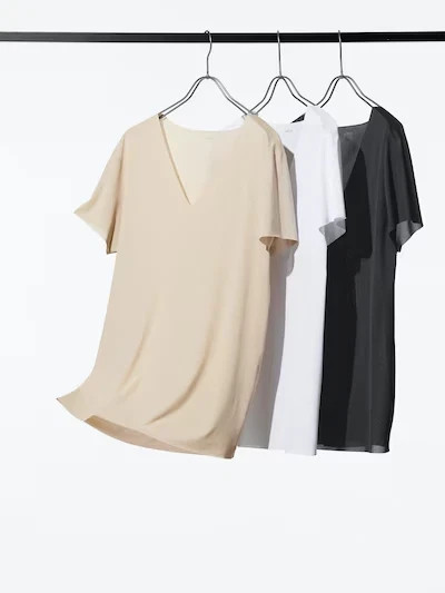 [4PCS SAME COLOR] UNIQLO AIRISM Deodorant Mesh V-Neck T XS-4XL Men 474252 NWT