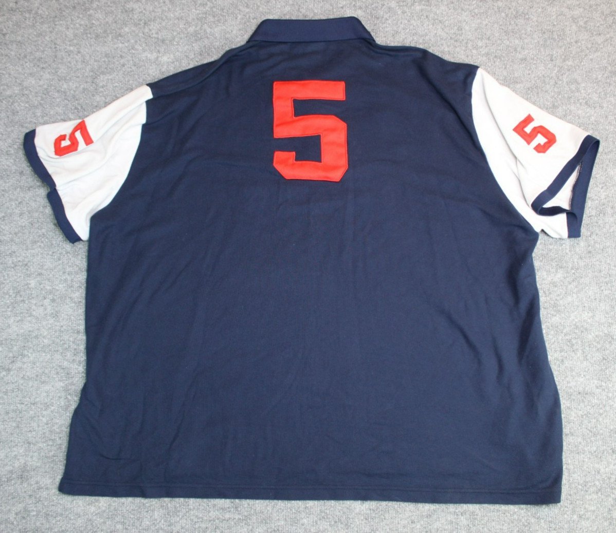 TUSUO TOKYO Japan Team 5 Ralph Lauren Style Polo Shirt Size 7XL Blue White Red