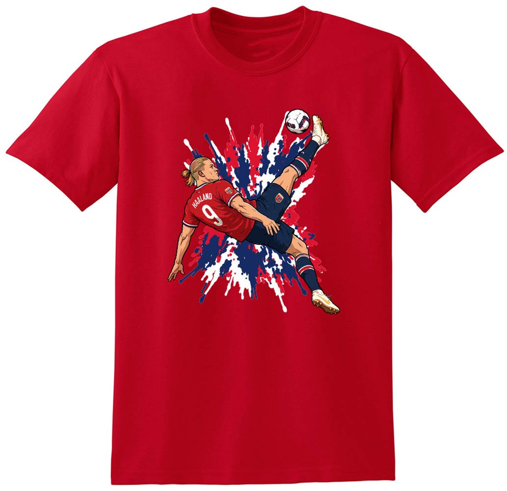 Erling Haaland Spray Paint Norway Shirt T-Shirt Toddler 2T