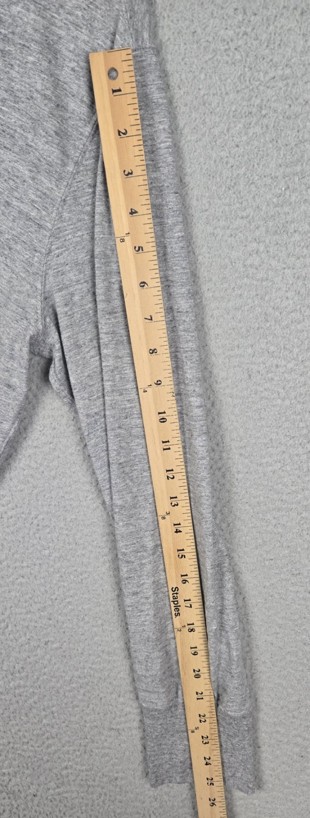 Todd Snyder Chambray Loop Collar Henley T-Shirt Heather Gray Men’s Size Large