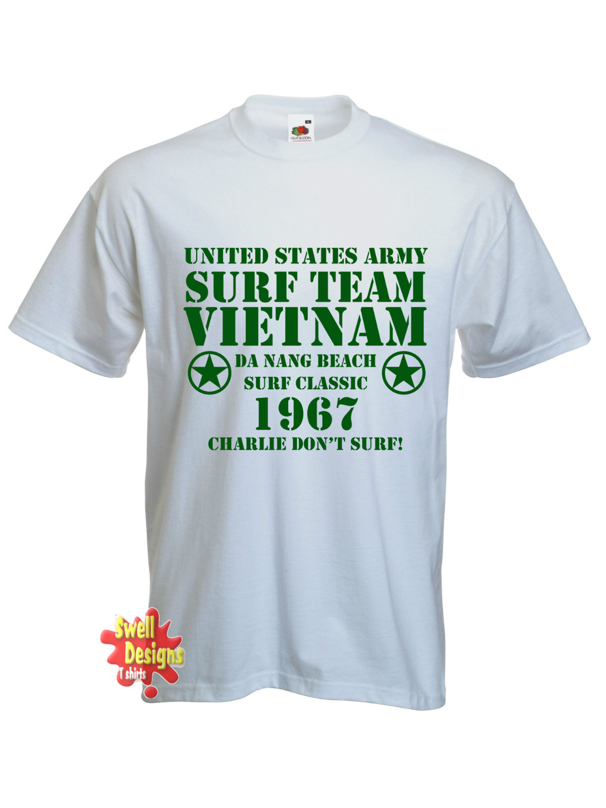 APOCALYPSE NOW Surf Team Vietnam Charlie Don’t Surf T shirt all sizes