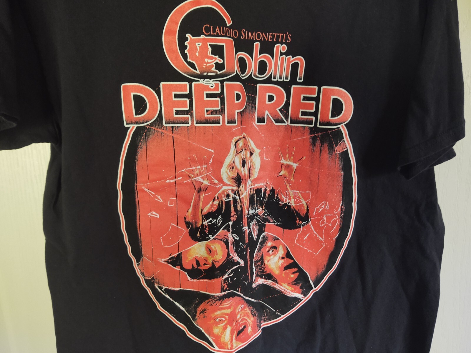 Goblin Claudio Simonetti Deep Red 2019 Tour T-Shirt Size Large SS