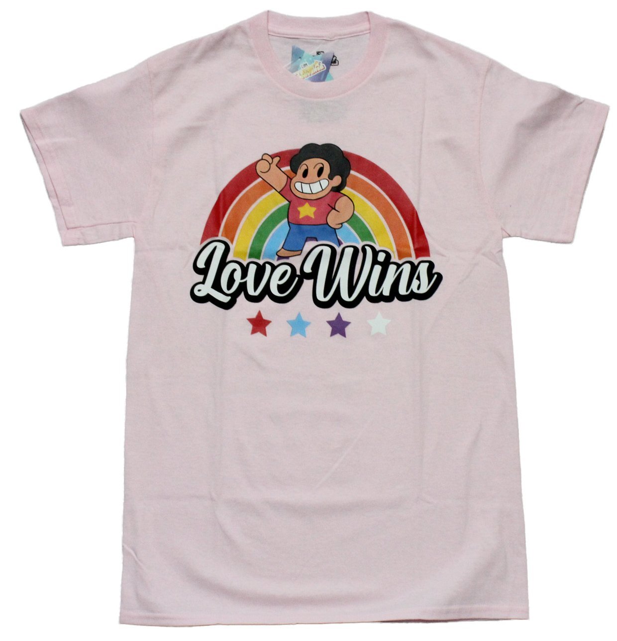 Steven Universe New Adult T-Shirt – Steven in Rainbow Love Wins