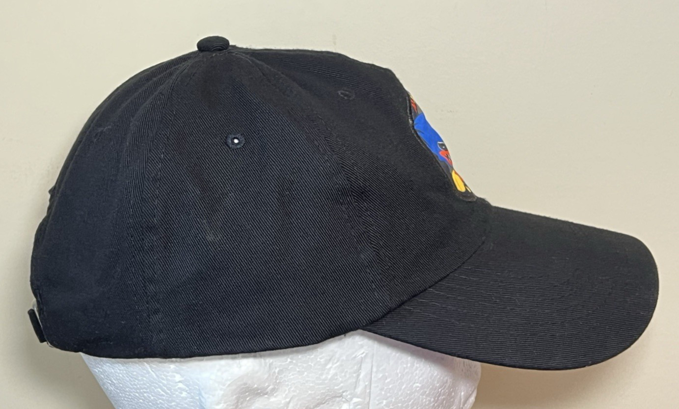 Poppy Playtime Huggy Wuggy Black T-Shirt Size Large & Adjustable Strap Dad Hat